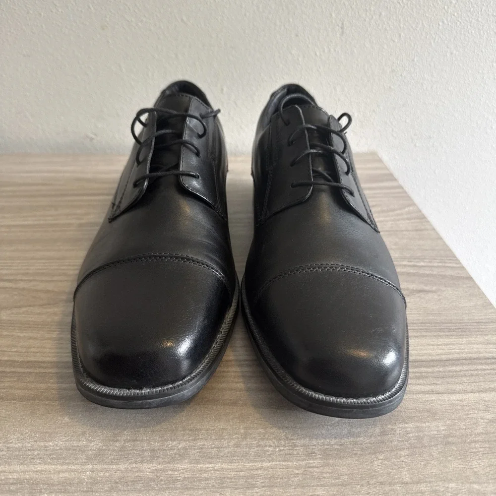 Bostonian Wenham Men's Cap Oxford Black Dress Shoes Sz 13